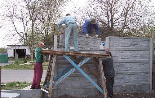 Забора из бетона своими руками Забора из бетона своими руками