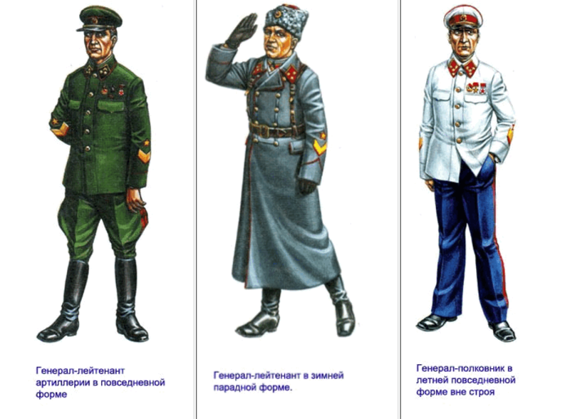Форма  одежды и знаки различия сухопутных войск Красной Армии, внутренних  войск НКВД и погранвойск в период Великой Отечественной войны 9874dd65