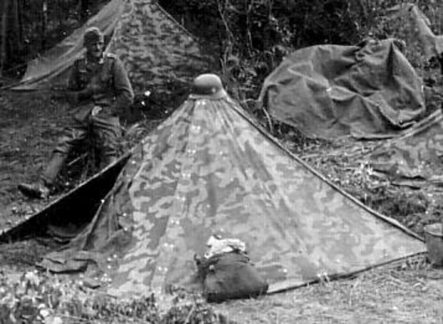 Цельтбан (плащ-палатка) в Вермахте. Использование, маскировка. Eda0fab5